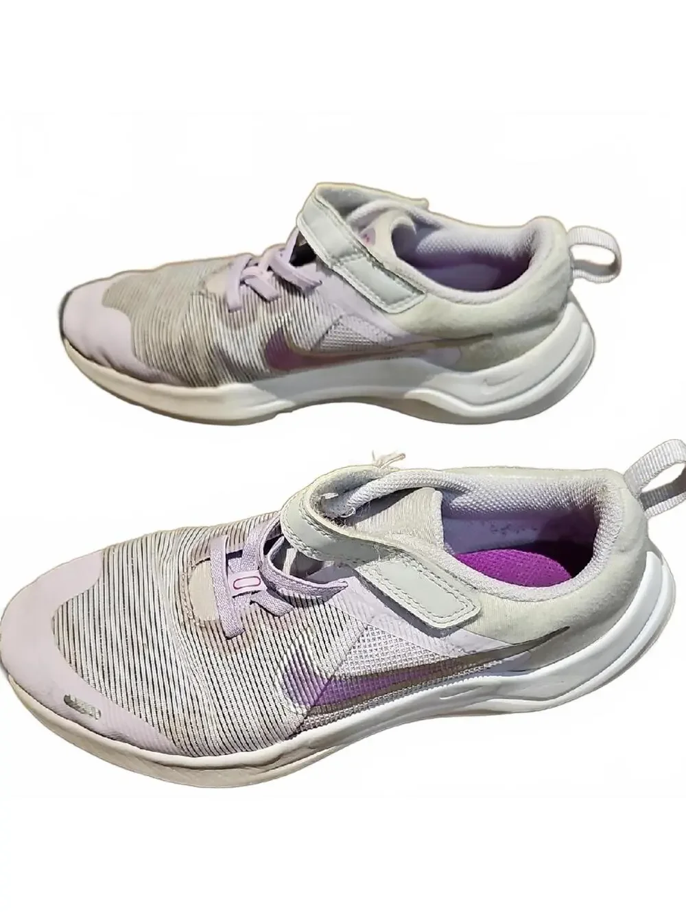 Nike Downshifter Purple and Gray Sneakers Size 2Y